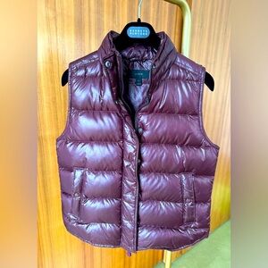 J Crew down feather puffer vest.